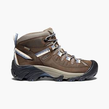 KEEN Női Targhee II Waterproof Mid Cut Túrabakancs Barna